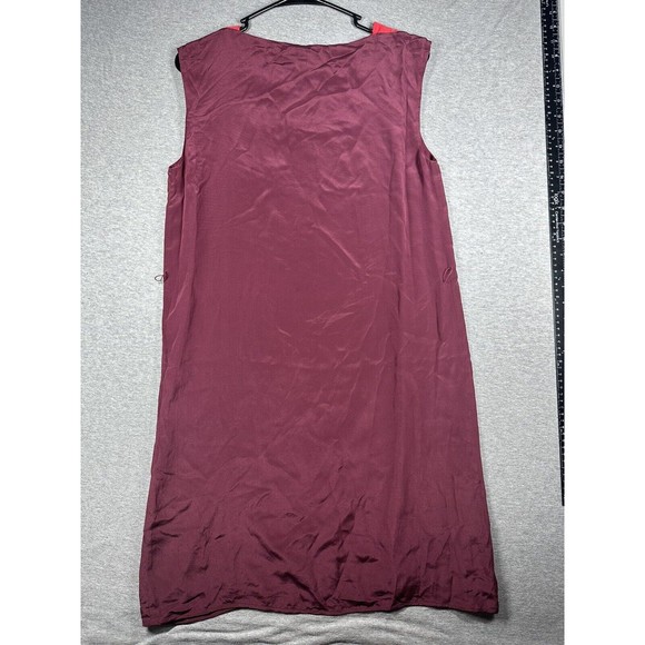 FRENCH CONNECTION T-SARAH COLOR BLOCK SILK DRESS, Pink/SPCE,Size 4, MSRP $178 - Picture 5 of 7